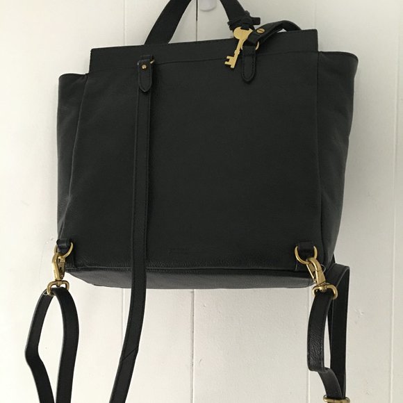 Fossil Amelia Calf Hair Backpack - Black/White - Picture 2 of 4